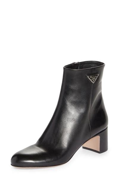 black prada banana heels|prada block heel bootie.